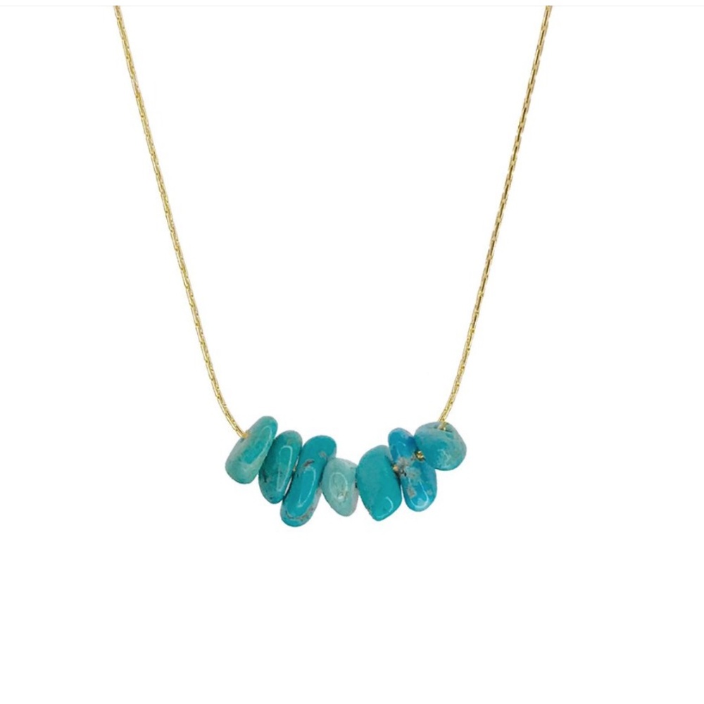 Turquoise Rock Candy Necklace
